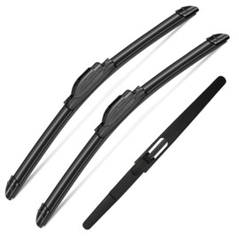 3Pcs Windshield Wipers for Nissan Rogue 2014-2021 2022 2023, Nissan Pathfinder 2013-2020, Original Equipment Automotive Replacement Windshield Wiper Blades for My Car-26"/17"/12" (Pack of 3) J- HOOK