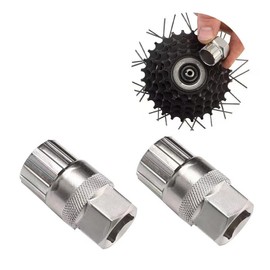 GXGM Pack of 2 Bicycle Cassette Tool, Sprocket Puller Accessories Tool, Bicycle Tool, Cassette Puller, Sprocket Puller, Bicycle Sprocket Puller, silver