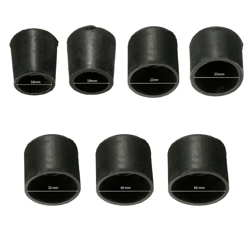 16 19 22 25 32 40 50mm Rubber ChairTable Feet