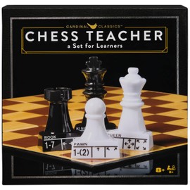 Spin Master Games, Cardinal Classics Chess Teacher, Learn to Play Strategy Board Games for Beginners, Chess Set for Kids, 2 Players, for Ages 8 & Up