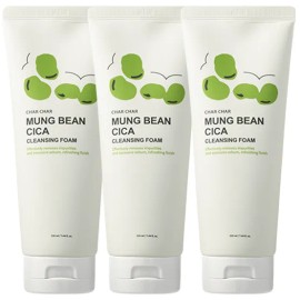 에바스 샤샤 녹두 시카 클렌징폼 폼클렌징 220ml (3개/6개 택1) Evas Shasha Mung Bean Cica Cleansing Foam 220ml (Choose 1 of 3/6)
