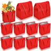 Locmeo 10 Pcs Insulated Shopping Bags For Groceries Large Reusable