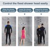 BRIGHT SHOWERS Brass Shower Head Extension Arm for Rain and