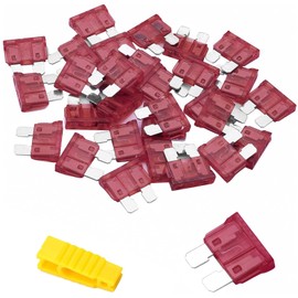 20 Pieces 40A Standard Car Fuses, Bolatus Blade Fuses Car Fuses Car Fuses Plug Fuse Blade Fuses Set with 1 Fuse Puller