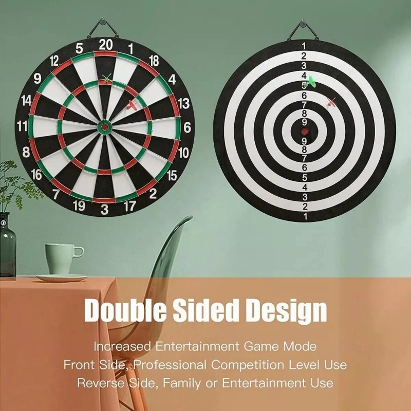 Kwalux Tiro Al Blanco Diana 6 Dardos Doble Cara 40.5cm