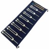 8 Pieces Chakra Tuning Fork Set Silver Chakra Tuning Fork