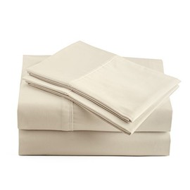 Peru Pima - Luxury - 800 Thread Count Sateen - 100% Peruvian Pima Cotton - Full Bed Sheet Set, Ivory