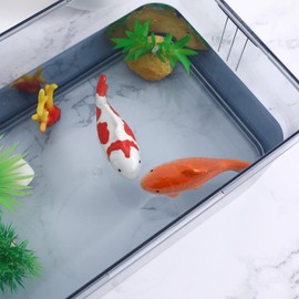 HANABASS 2 Pcs Ceramic Floating Fish Aquarium Decorations Artificial Fish Fish Tank Decorations Beta Fish Tank Accessories