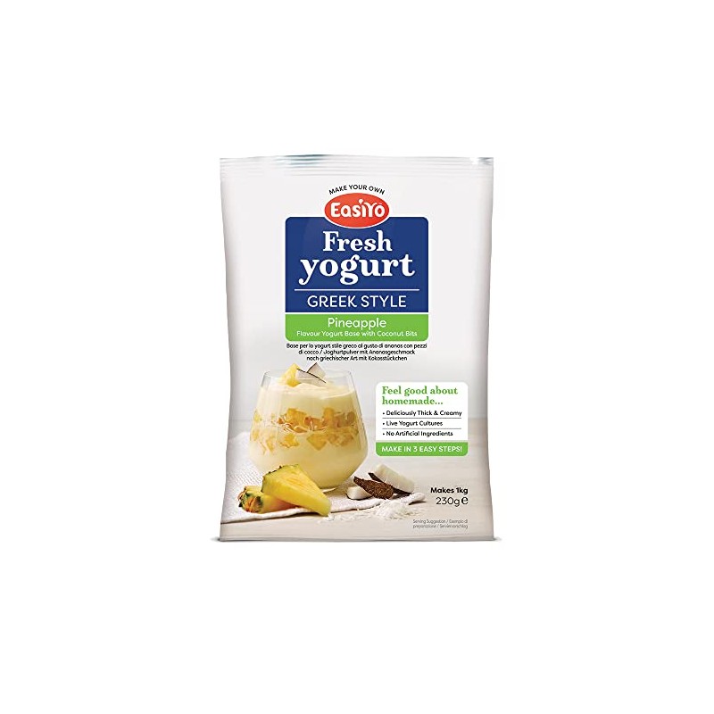 EasiYo Pineapple & Coconut Bits Yogurt Mix 1 x 230g