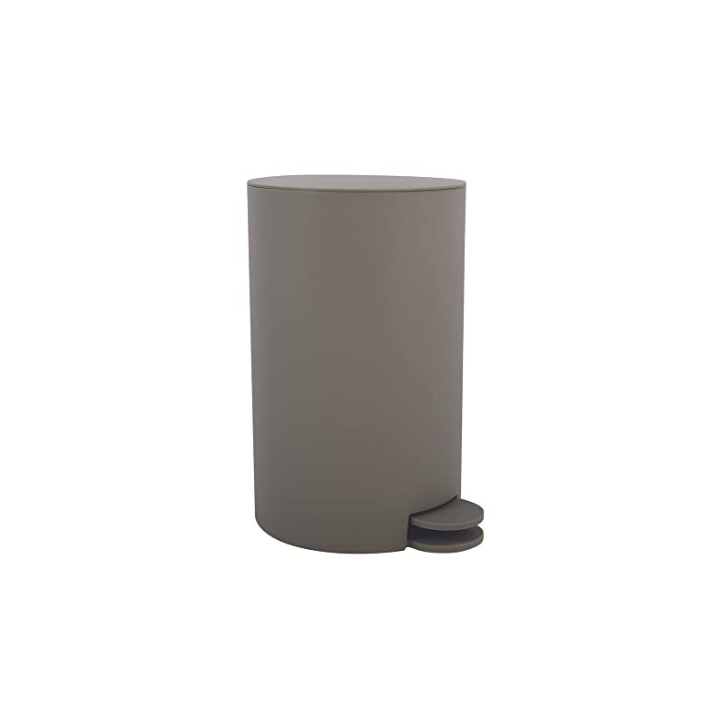 MSV Pedal bin Osaki 3l in greybrown, Stainless-Steel, Grey/Brown, 3