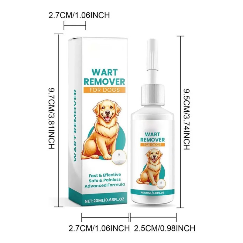 Corrector De Verrugas De Perro 20ml, Rápido Y Eficaz