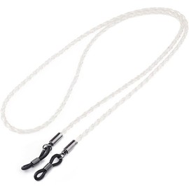 HODASHI 1 Pc Eyeglass Strap Chains, Glasses Holder Around Neck Chains Straps, Sunglasses and Eyewear Accessories (White)