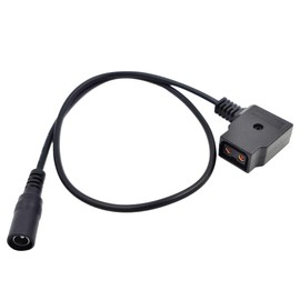 LSYRIA D-Tap Female to DC 5.5MM x 2.1MM Female Power Plug Extension Adapter Cable for V Mount Gold Mount Battery, 20 inch, Suitable for 2.1 5.5mm or 2.5 5.5mm