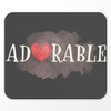 Fabulous Mauspad schwarz – liebenswertes Herz Valentinstag niedlich – (Maße