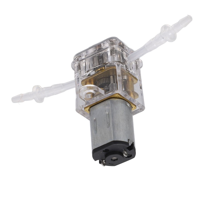 Mini Peristaltic Pump Transparent Shell 1ml/min Flow 0.001m Lift Liquid
