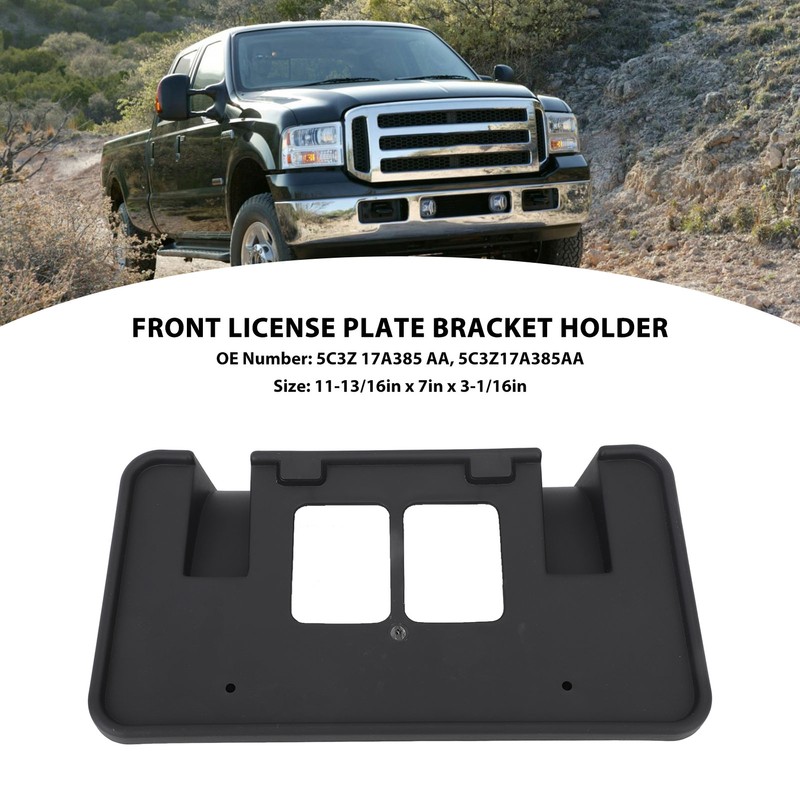 Front License Plate Bracket 5C3Z17A385AA Rugged Impact Resistant Stylish License