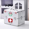 3PCS First Aid Sign Sticker for Box，Self-Adhesive Waterproof Small First
