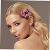 Healeved 8pcs Patriotic Bow Snap Hair Clips Red White Blue