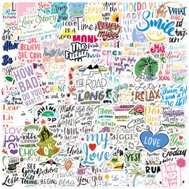 100PCS Motivational Stickers Waterproof Vinyl Sticker for Water Bottles Inspirational Gifts for Hydroflasks Laptops Computers Phone for Women Scrapbook Supplies Stickers