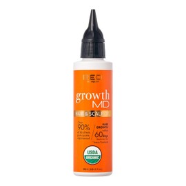 Red by Kiss Growth MD - Aceite para el cabello y el cuero cabelludo, nutritivo, fortalecedor, engrosante, hidratante, 4.5 onzas líquidas, fabricado con ingredientes 100% naturales, aceites orgánicos certificados por USDA, sin OMG