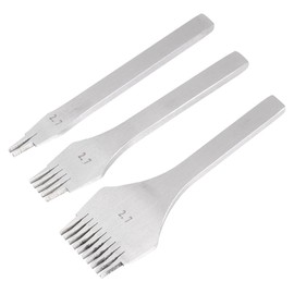 OSALADI 3 Pcs Leather Craft Tool Prong Hand Stitched Hole Punches for Precision Stitching and Leather Lacing Durable and Abrasion Resistant Design for DIY Projects