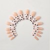 24 Pcs White Press on Nails Square Shaped Extra Long