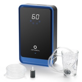 AIRTHEREAL - AH1000 - Máquina portátil de ozono para agua y aire - 1000 mg/h, ozonizador líquido multiusos con iones negativos y temporiz...