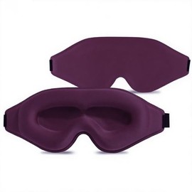 Vonzuda 3D Sleep Mask for Women and Men, Block Out Light, Eye mask with Adjustable Strap, Breathable & Soft for Sleeping, Yoga, Meditation,Traveling (Purple)