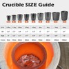 Molten Masters #8-8KG Premium Black Silicon Carbide Graphite Crucibles Cup
