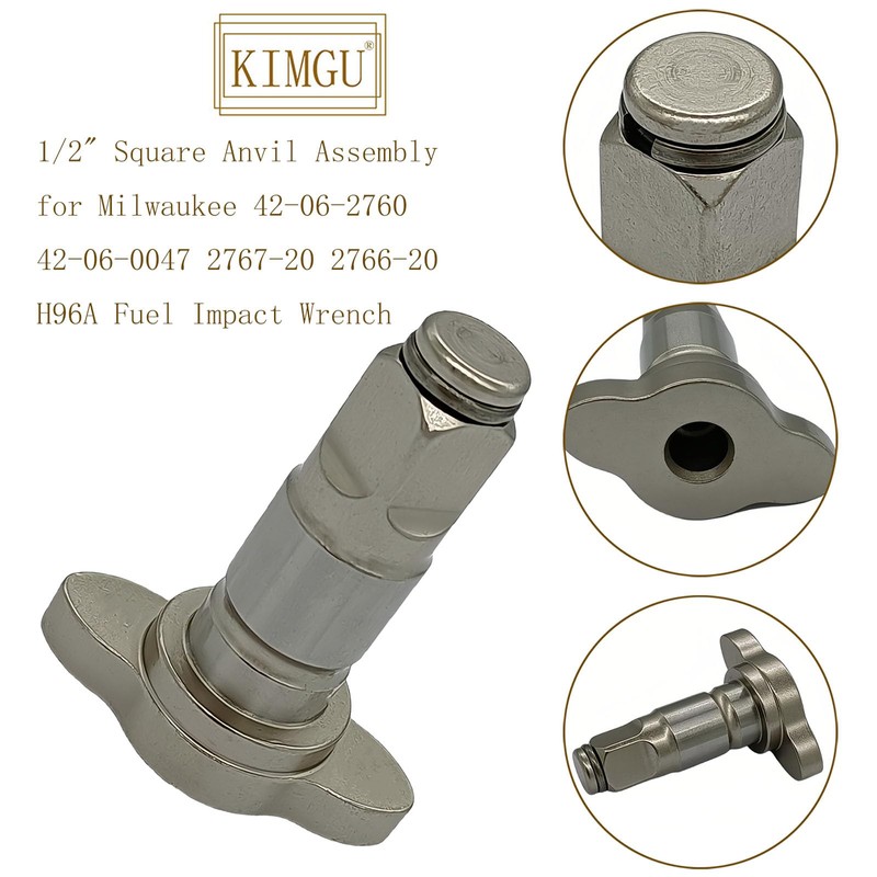 KIMGU 42-06-2760 42-06-0047 1/2" Square Anvil Assembly for Milwaukee 2767-20