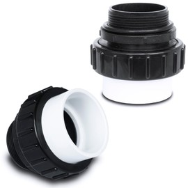 Sharutia 2 Inch Hi-Temp Union Compatible with Pentair Whisperflo & Intelliflo Pumps, 2" MIP x 2" Slip PVC Pool Pump Union Fittings 21063-200-000-2 Pack