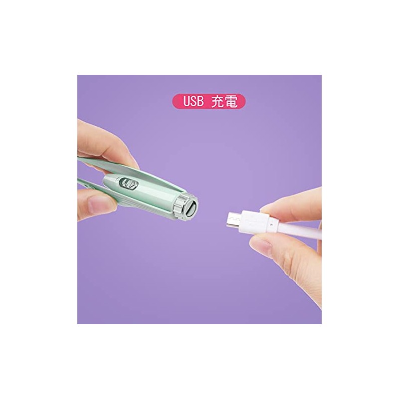 光る耳かき LED ライト付き ピンセット USB 充電式 みみかき ステンレス製 照明付き 耳掃除