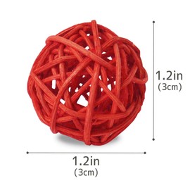 Loveril 10 Pcs Mini Munche Balls 3cm Size Pet Toys Parakeet, Parrot, Hamster Rabbit and More Edible Pigment (1 Piece)