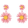 60s 71s Flower Acrylic Earrings Acrylic Earrings Simple Retro Disco