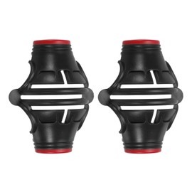 PATIKIL 2 Pcs Golf Ball Marker Stencil 360 Degree Triple Track Golf Ball Alignment Marking Tool Line Drawing Marker for Men Women, Black/Red