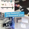 20 Juegos De Tiras Adhesivas De Doble Cara Con Velcro,
