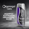 Organogal, Shampoo Silver, abrillanta y matiza canas y cabellos claros,