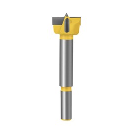 Meccion Carbide Forstner Drill Bit Wood Hole Cutter, Professional Woodworking Project Hole Saw Drill, Length 25 mm