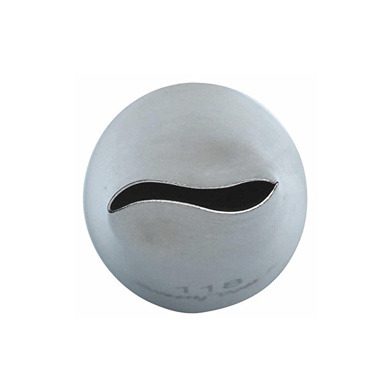 KitchenCraft Sweetly Does It Medium Piping Nozzle, Petal Tip, Stainless