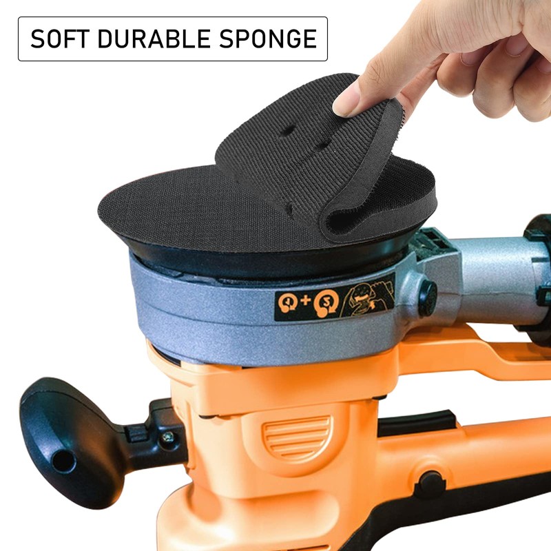 6 Inch 6 Hole Interface Pad Hook and Loop Soft