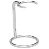Becker Manicure Shaving Shop Rasierpinselhalter Halterung silberfarben, rund, groß 1