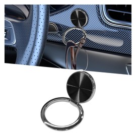 UHANBUT Sunglass Holder for Car Dash, Metal Auto Dashboard Eyeglass Holder Hook, Universal Vehicle Interior Hanger Accessories for Car, Home, Boat, RV, Truck, Office, Phone (Black, 1PC)