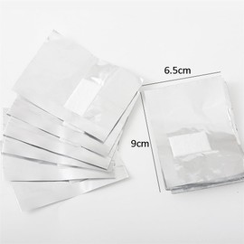 100 Pieces Nail Polish Remover Soak Off Foil Nail Foil Wrap Gel Nail Polish Soak Off Remover Nail Gel Remover Soak Off Foil Gel Nail Polish Remover Wrap Cotton Pad Gel Polish Remover(Glossy)