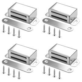 4 Stück Magnetschnäpper, Türmagnete für Schranktüren Selbstklebend Stark Magnetverschluss Schrankmagnete Magnete Schubladen Möbelmagnete Türschließer Ultra Dünn für Möbel Schranktür