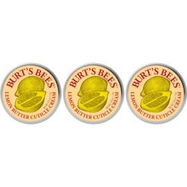 Burt’s Bees Lemon Butter Cuticle Cream, 100 Percent Natural Origin Hand Cream, 3 Tins, 0.6 oz. Tin