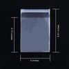 NEOACT 400 Pcs 4"x4.73" Clear Resealable Cellophane Bags Good for