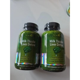 Irwin Naturals Pack Of 2  Irwin Naturals, Milk Thistle Liver Detox, 60 Liquid Soft-Gels