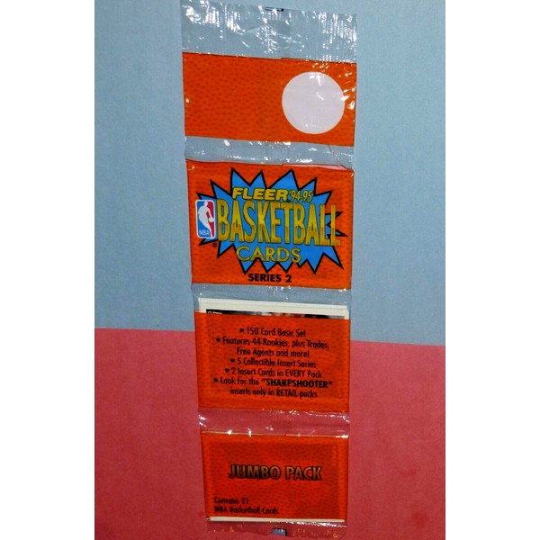 1994-95 Fleer Series 2 Basketball Jumbo Rack Pack sealed 21