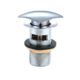 Copper Drain Valve Sink with Overflow, Pop Up Drain Plug Sink, Drain Fitting Sink PopUp Valve for Bathroom Sink