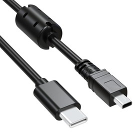 5FT USB-C Transfer & Charging Cable Compatible with Nikon DSLR D3300 D5200 D7100 D7200 D750, Coolpix P510 P520 P530 S3000 S3100 S4000 S4100 S6500 S8000 L340 L830, UC-E6/UC-E16/UC-E17 Replacement